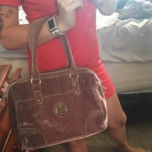 Brand new velvet purse handbag